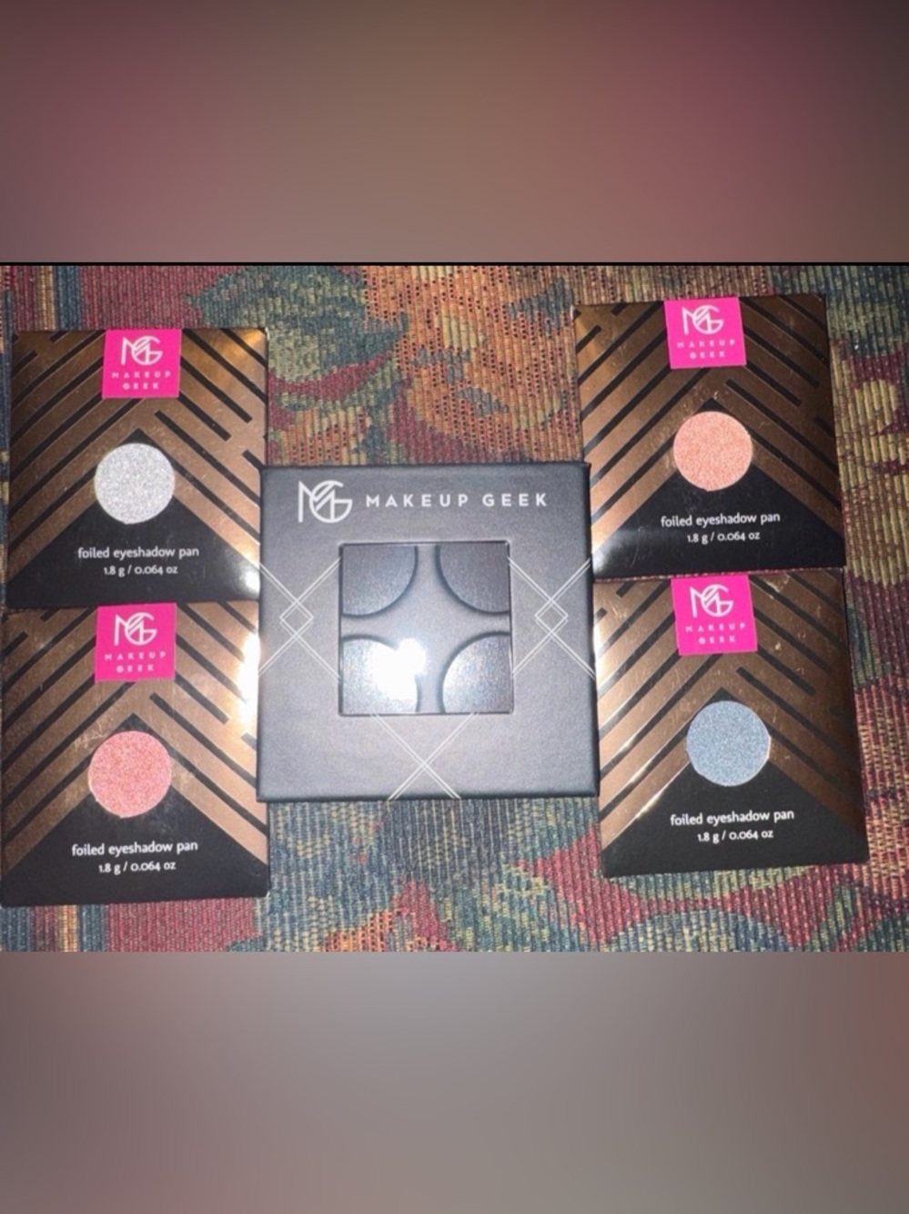 Makeup Geek Foiled Eyeshadow Singles & Quad -